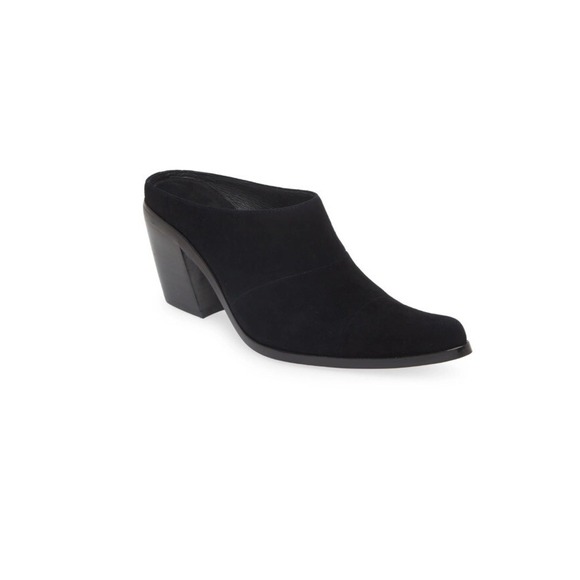 Jeffrey Campbell Shoes - NIB Jeffrey Campbell Women's HoldEm Pointed Toe Stacked Heel Mule Size 10M Black